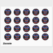 TRUMP 2024 SAVE AMERICA RONDE STICKER (Vel)
