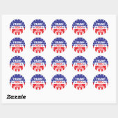 TRUMP 2024 SAVE AMERICA RONDE STICKER (Vel)