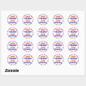 TRUMP 2024 SAVE AMERICA RONDE STICKER (Vel)