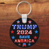 TRUMP 2024 SAVE AMERICA SLEUTELHANGER (Voorkant)
