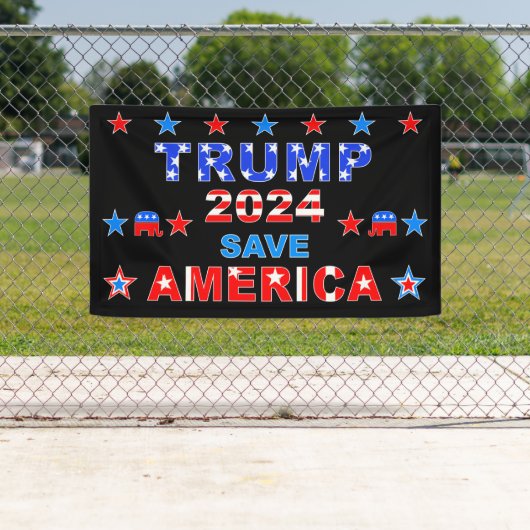 TRUMP 2024 SAVE AMERICA SPANDOEK (Insitu)
