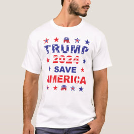 TRUMP 2024 SAVE AMERICA T-SHIRT