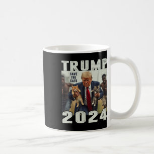 Trump 2024: Save the Cats Gezegde Koffiemok