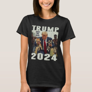 Trump 2024: Save the Cats Gezegde T-shirt