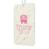 Trump 2024 Schattige roze olifant Luchtverfrisser (Links)