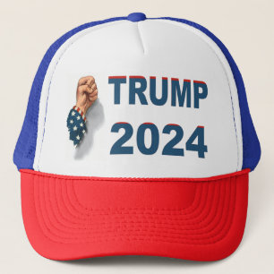 Trump 2024 Schieten VS vuisten Trucker Pet