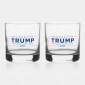 Trump 2024 set van 2 whisky glas (Achterkant)