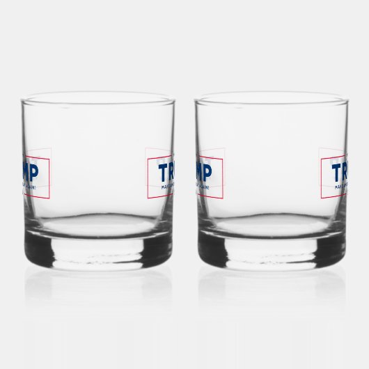 Trump 2024 set van 2 whisky glas (Rechts)