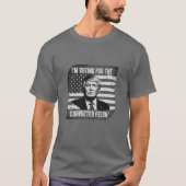 Trump 2024 shirt veroordeelde misdadiger (Voorkant)