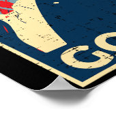 Trump 2024 Shirten Geit Trump Poster 2024 - UNI (Hoek)