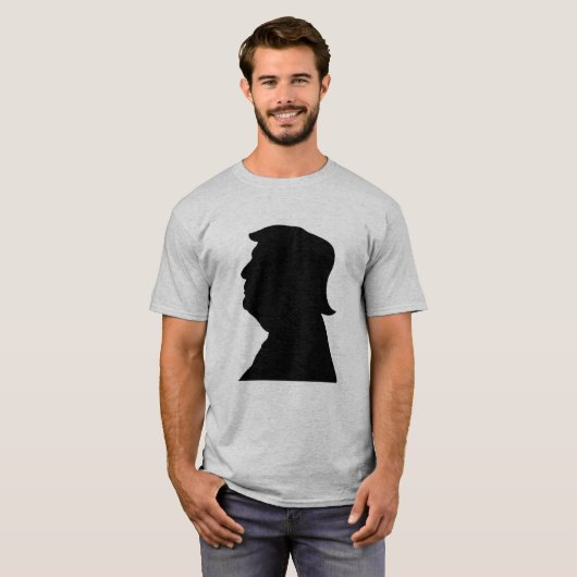 Trump 2024 Silhouet T-shirt (Voorkant volledig)