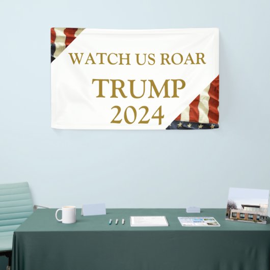 Trump 2024 spandoek (Beurs)