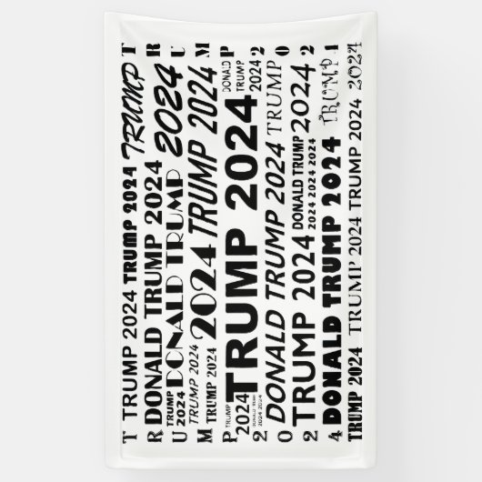Trump 2024 spandoek (Verticaal)