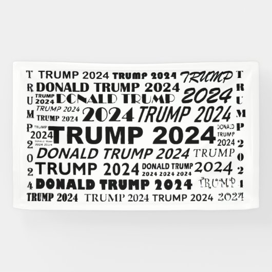 Trump 2024 spandoek (Horizontaal)