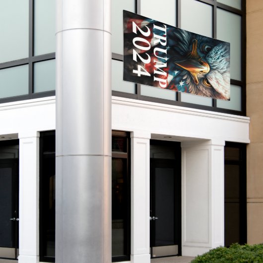 Trump 2024 spandoek (Buitenkant Gebouw)