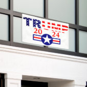 Trump 2024 spandoek (Buitenkant Gebouw)