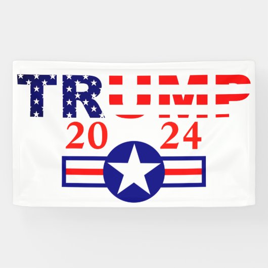 Trump 2024 spandoek (Horizontaal)