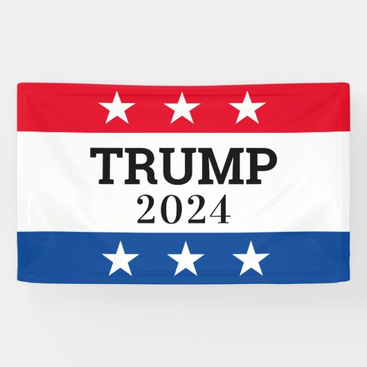 Trump 2024 spandoek (Horizontaal)