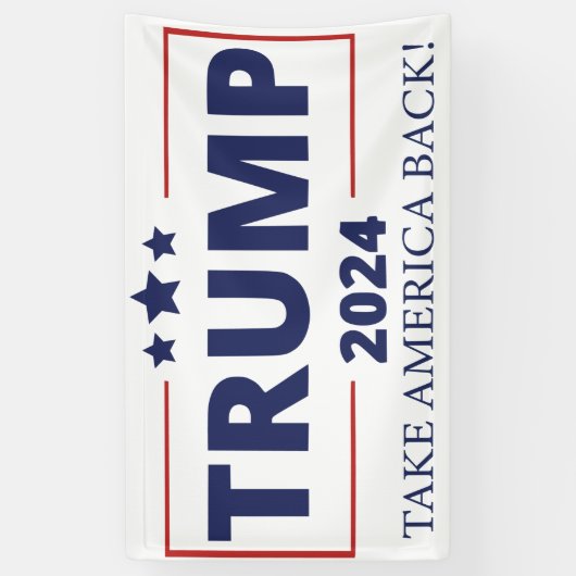 Trump 2024 spandoek (Verticaal)