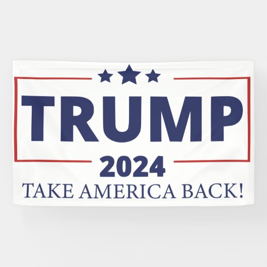 Trump 2024 spandoek (Horizontaal)