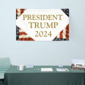 Trump 2024 spandoek (Beurs)