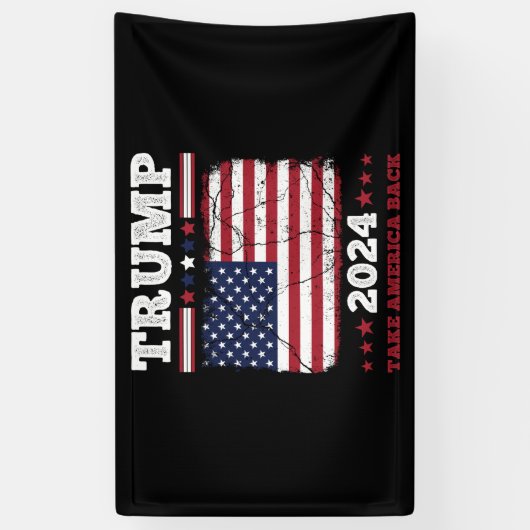 Trump 2024 spandoek (Verticaal)