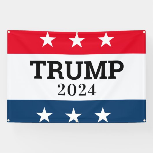 Trump 2024 spandoek (Horizontaal)