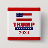 TRUMP 2024 SQUARE BUTTON (Voorkant)