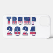 Trump 2024 Stars and Stripes Case-Mate iPhone Case (Achterkant (horizontaal))