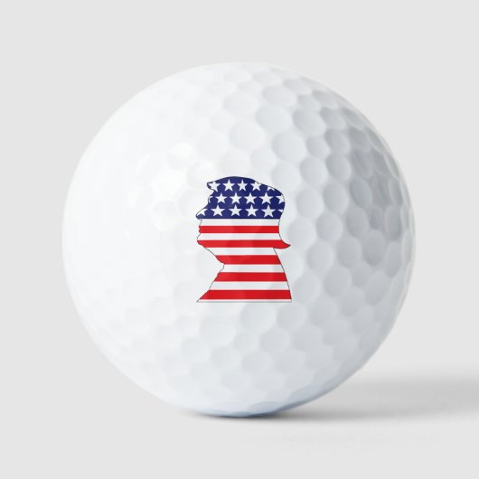 Trump 2024 Stars and Stripes Golfballen (Voorkant)