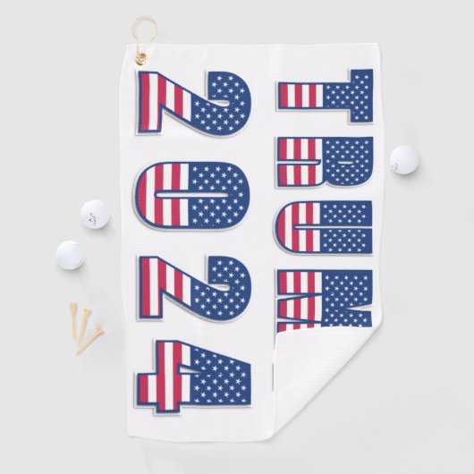 Trump 2024 Stars and Stripes Golfhanddoek (Insitu)