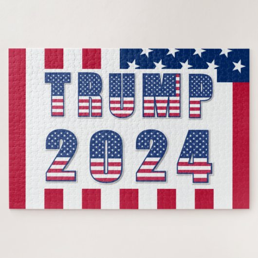 Trump 2024 Stars and Stripes Legpuzzel (Horizontaal)