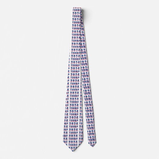 Trump 2024 Stars and Stripes Stropdas (Voorkant)
