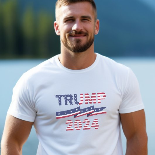 Trump 2024 Stars and Stripes T-shirt