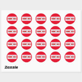 Trump 2024 Stars Classic Round Stickers (Vel)