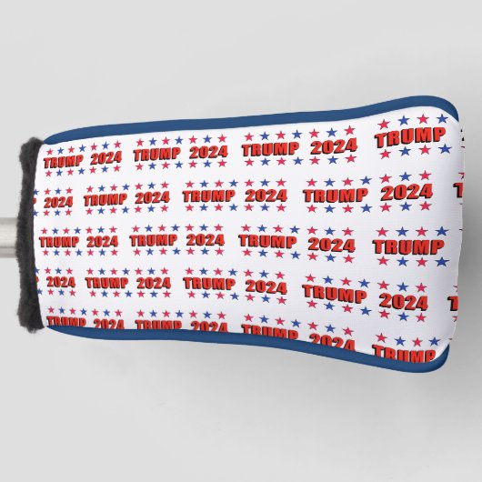 Trump 2024 Stars Golf Putter Hoesje Golfheadcover (Voorkant)