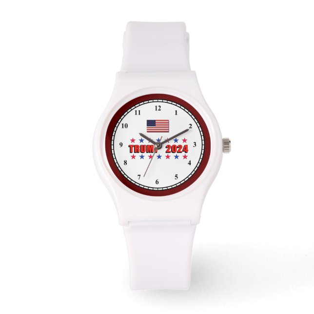 Trump 2024 Stars Watch Horloge (Voorkant)