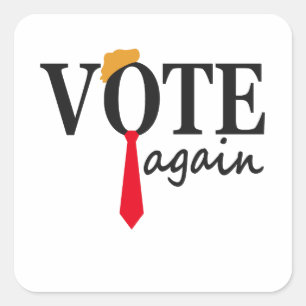 Trump 2024 Stem opnieuw Patriottisch Amerikaans ca Vierkante Sticker