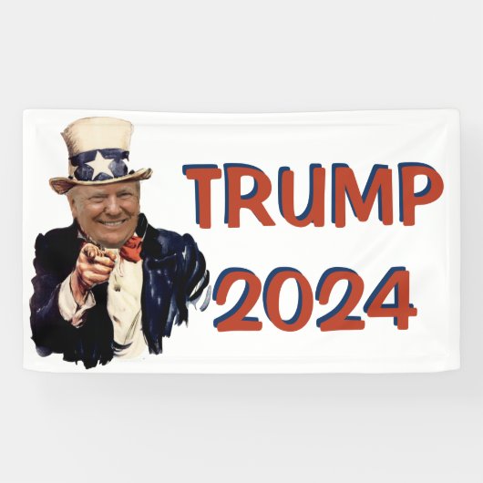 TRUMP 2024 STEMMING RED WAVE POLITICAL SPANDOEK (Horizontaal)