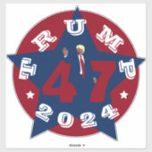 Trump 2024 sticker (Vel)
