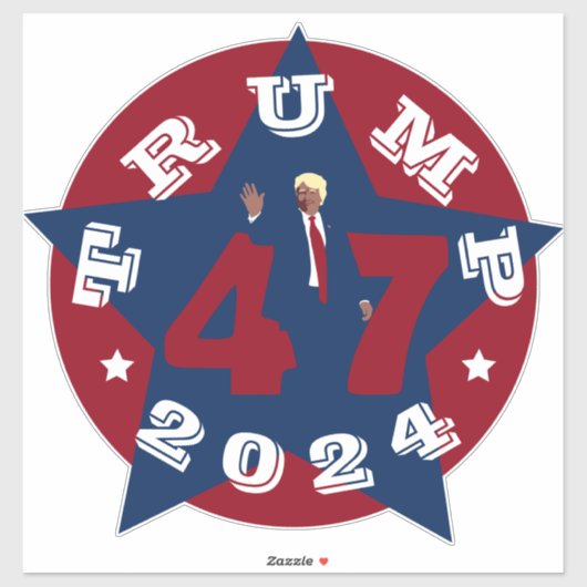 Trump 2024 sticker (Vel)