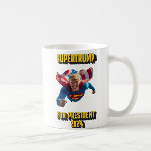 Trump 2024 'Supertrump voor President' 11oz-Mok Koffiemok
