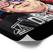 Trump 2024 Supporter Shirten Drill Baby Drill Zwar Poster (Hoek)