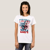 Trump 2024 T-shirt voor meisjes (Voorkant volledig)