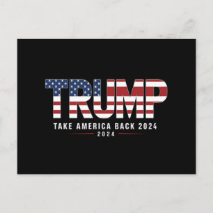 Trump 2024 Take America Back Amerikaanse 2024 Gift Briefkaart