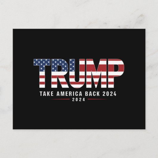 Trump 2024 Take America Back Amerikaanse 2024 Gift Briefkaart (Voorkant)