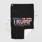 Trump 2024 Take America Back Amerikaanse 2024 Gift Golfhanddoek (Insitu)