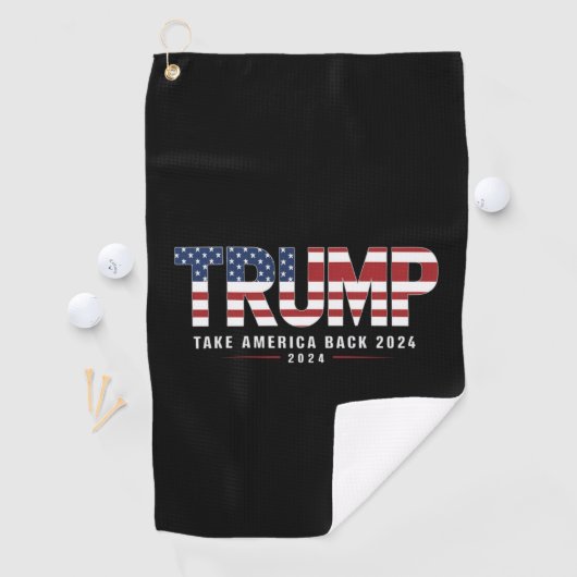 Trump 2024 Take America Back Amerikaanse 2024 Gift Golfhanddoek (Insitu)