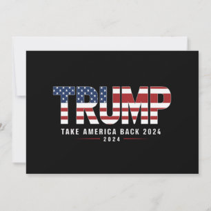 Trump 2024 Take America Back Amerikaanse 2024 Gift Kaart