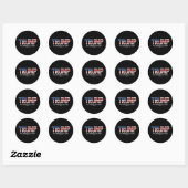 Trump 2024 Take America Back Amerikaanse 2024 Gift Ronde Sticker (Vel)